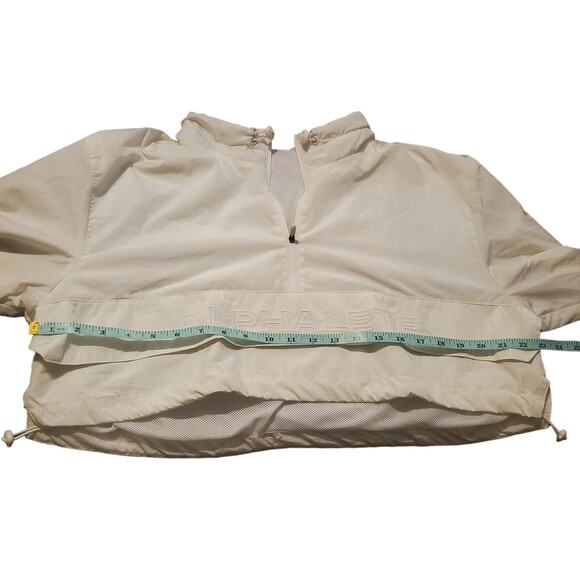 Alphalete Performance Endure Crop Jacket White Women's Size Medium Windbreaker - Picture 8 of 9